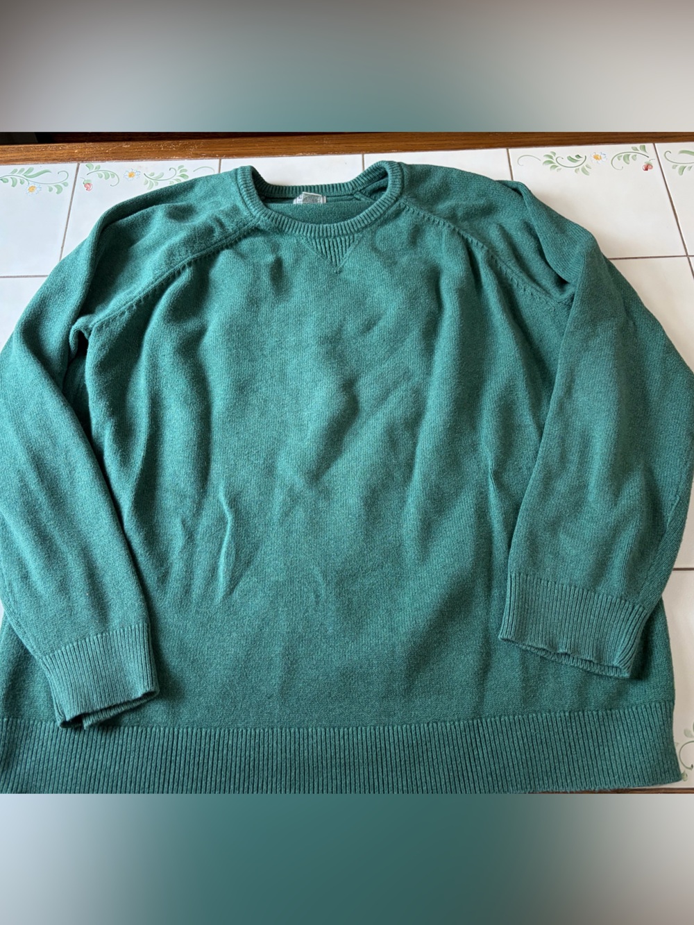 L.L. Bean men’s green sweater XXLT